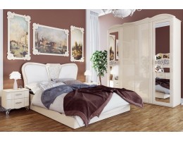 Спальный гарнитур София МН-025, крем глянец