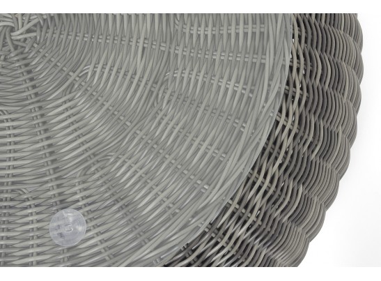 "Барселона" журнальный столик из искусственного ротанга, цвет графит