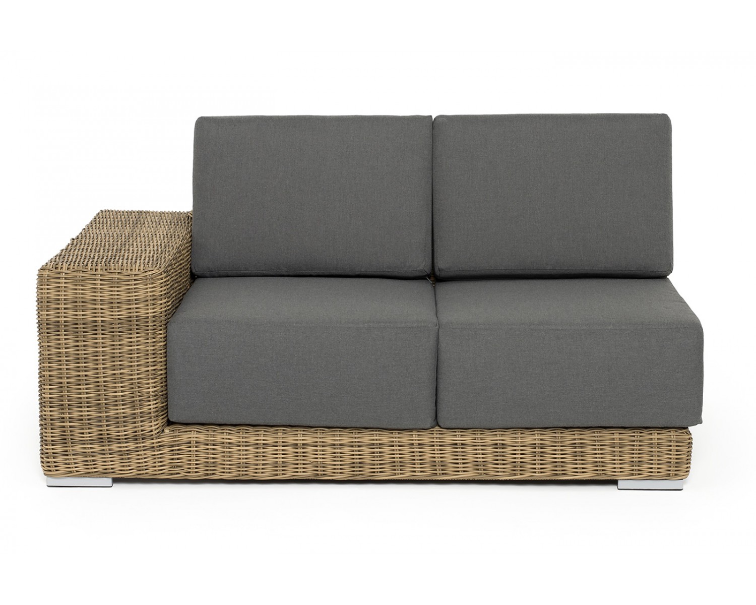 "Капри" модуль диванный правый с подушками, цвет соломенный