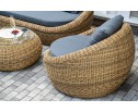 "Барселона" лаунж-зона из искусственного ротанга, цвет соломенный