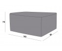 Защитный чехол на стол Латте 160×95×75 см, цвет серый