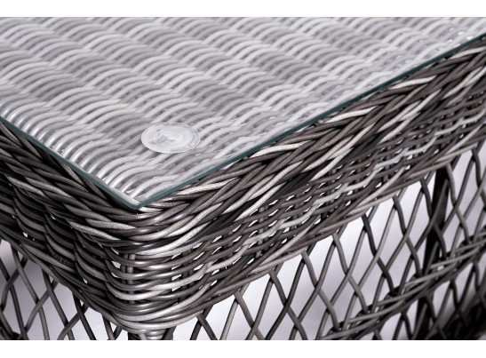 "Асти" лаунж-зона из искусственного ротанга на 4 персоны, цвет графит