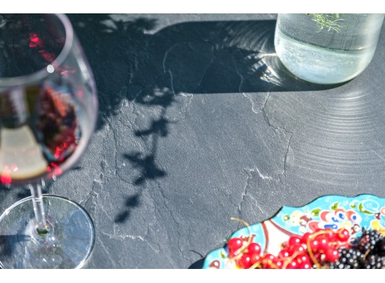 "Диего" обеденный стол из HPL круглый Ø120см, цвет "серый гранит"