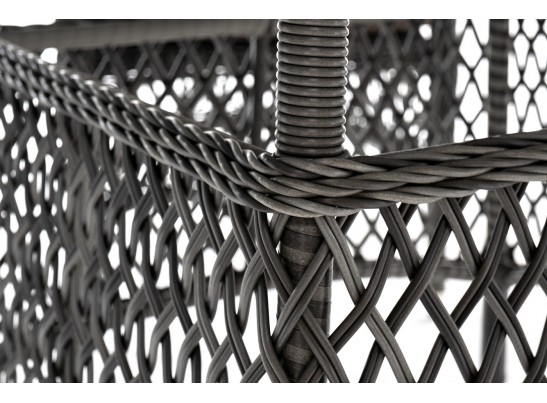 "Эспрессо–150 S" обеденная группа плетеная, цвет графит