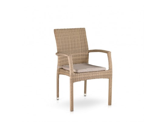 Комплект плетеной мебели T257B/Y379B-W65 Light Brown (4+1)