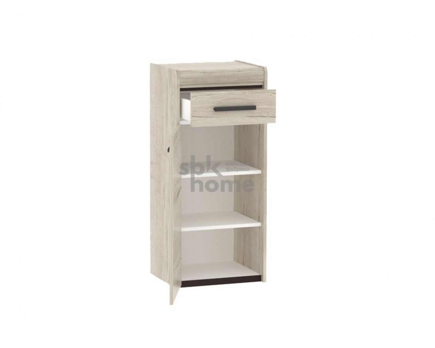 Тумба 450 ПМ-5 высокая, Мале (450*384*1020) Дуб галифакс белый, 50504