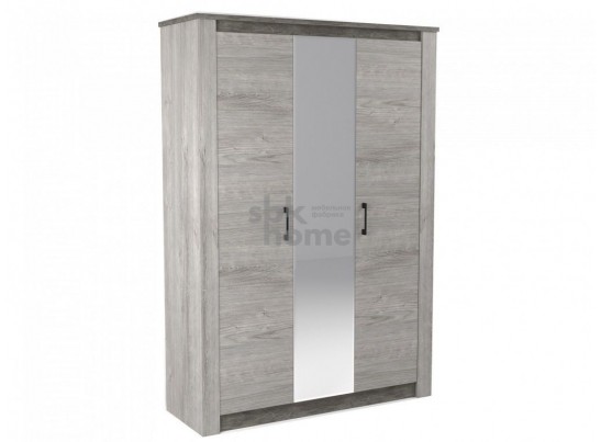 Шкаф 3-х дверный 2194, Денвер (1520*538*2194) Риббек серый, 11711