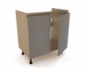 Стол под мойку СМ-80, Женева (800*520*870) Дуб Палермо/Серый камень , 22015