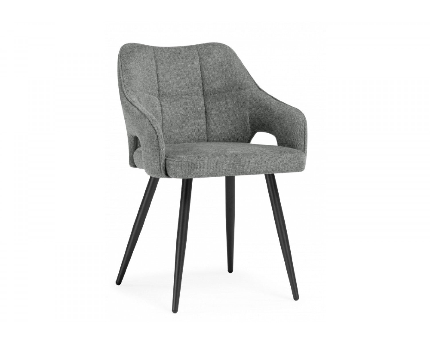 Стул на металлокаркасе Hera dark gray / black