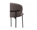 Стул на металлокаркасе Локки коричневый (elon 33) / черный