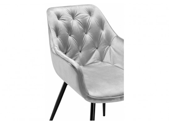 Стул на металлокаркасе Remo light gray