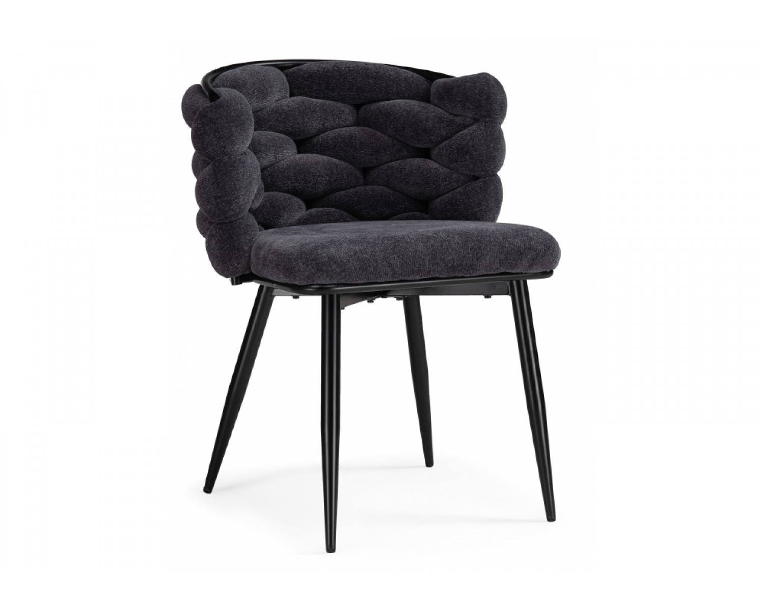 Стул на металлокаркасе Rendi gray-blue / black