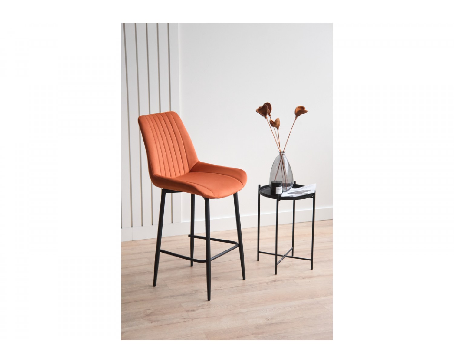 Полубарный стул Седа 360 терракотовый (zd 432) / черный