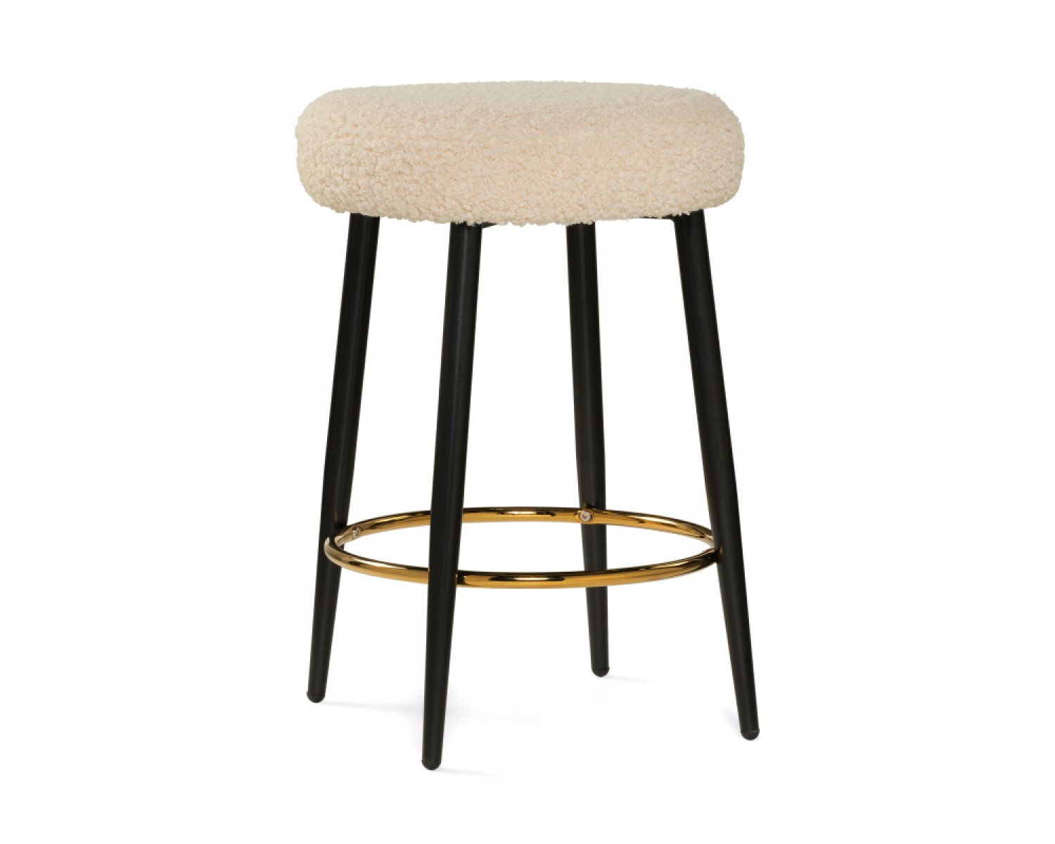 Барный стул Plato white fabric