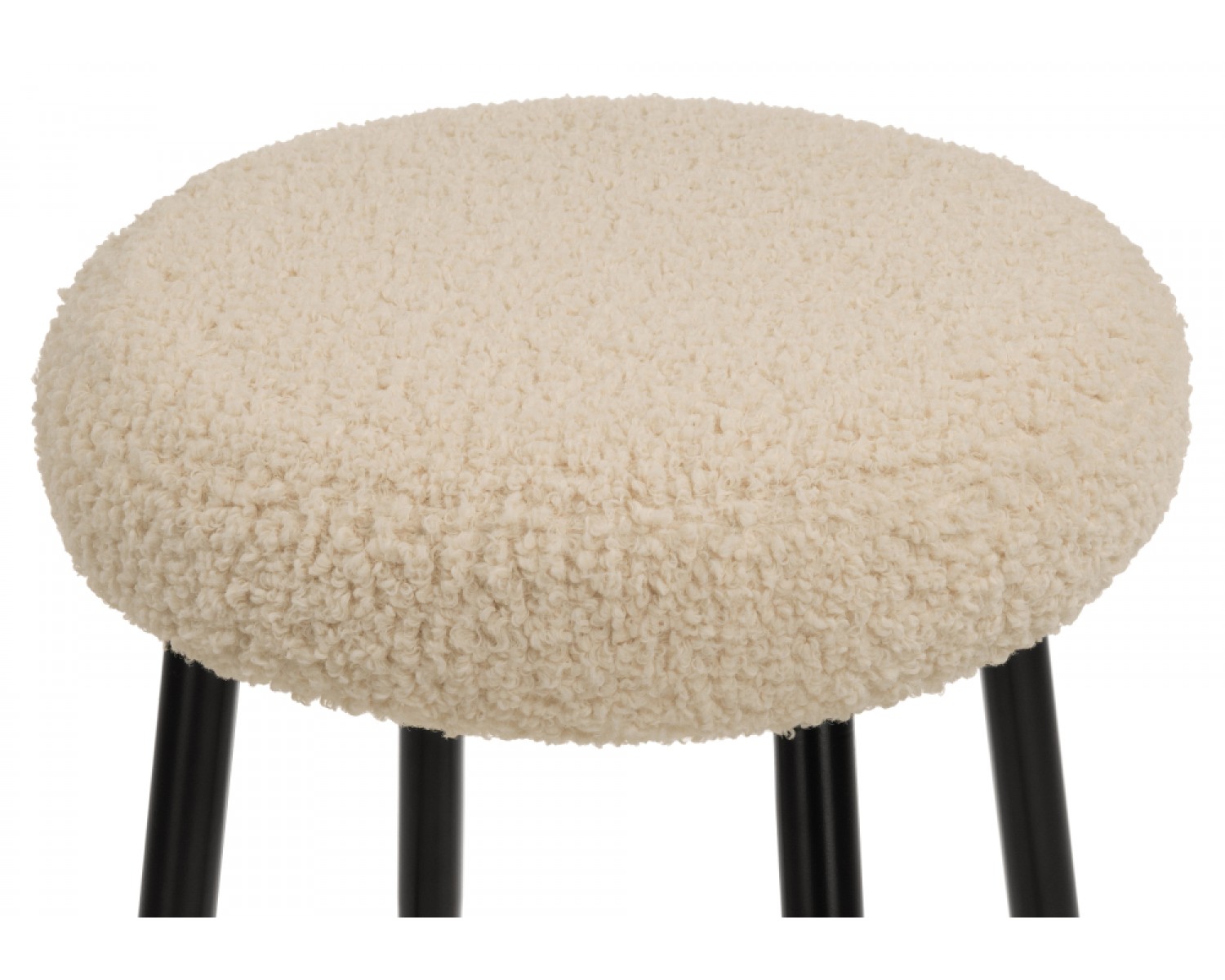 Барный стул Plato white fabric
