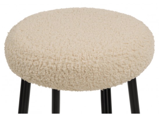 Барный стул Plato white fabric