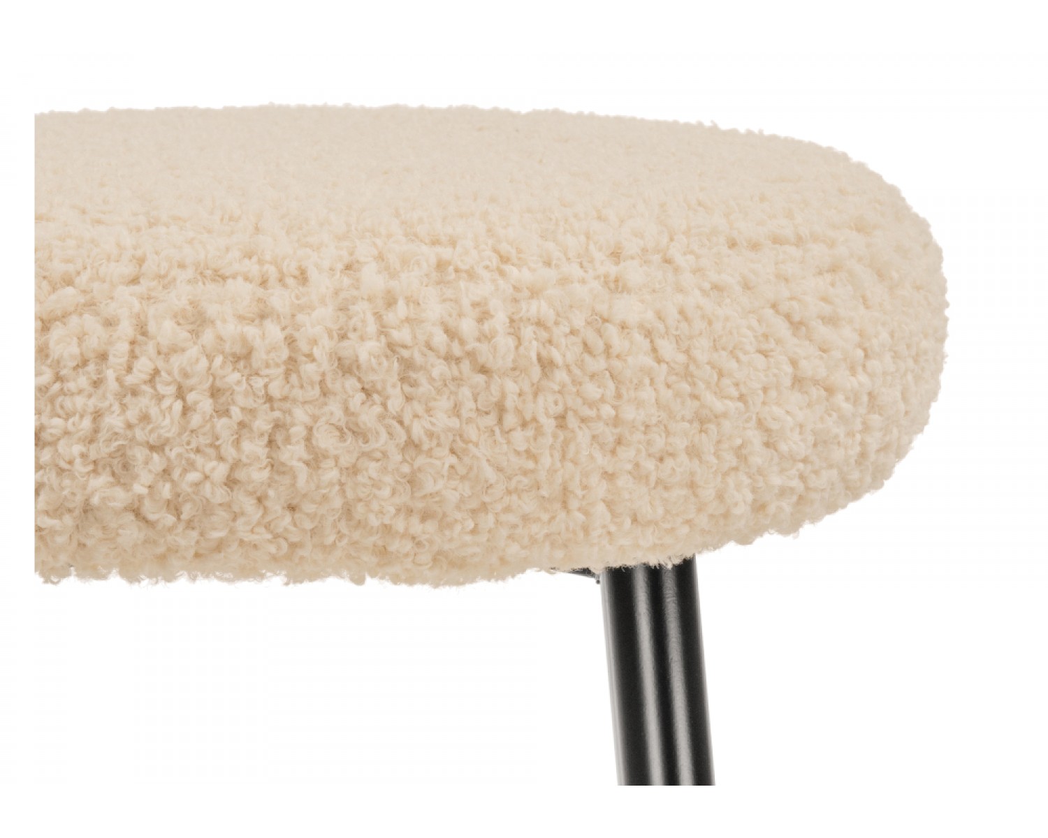 Барный стул Plato white fabric