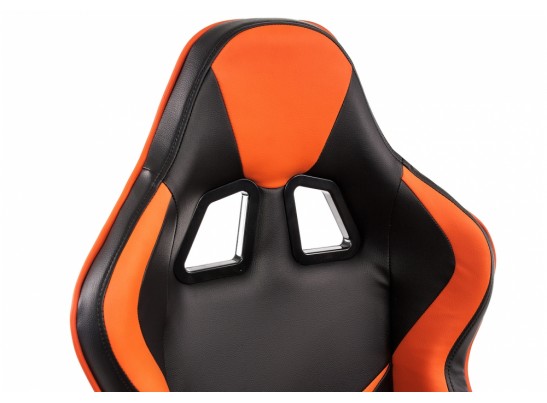 Компьютерное кресло Racer черное / оранжевое