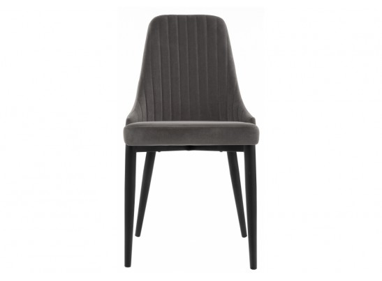 Стул на металлокаркасе Kora dark gray / black