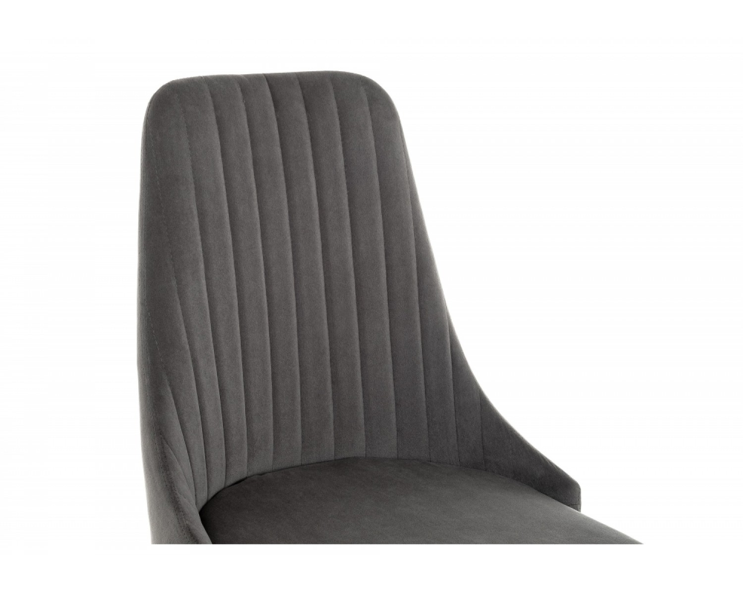 Стул на металлокаркасе Kora dark gray / black