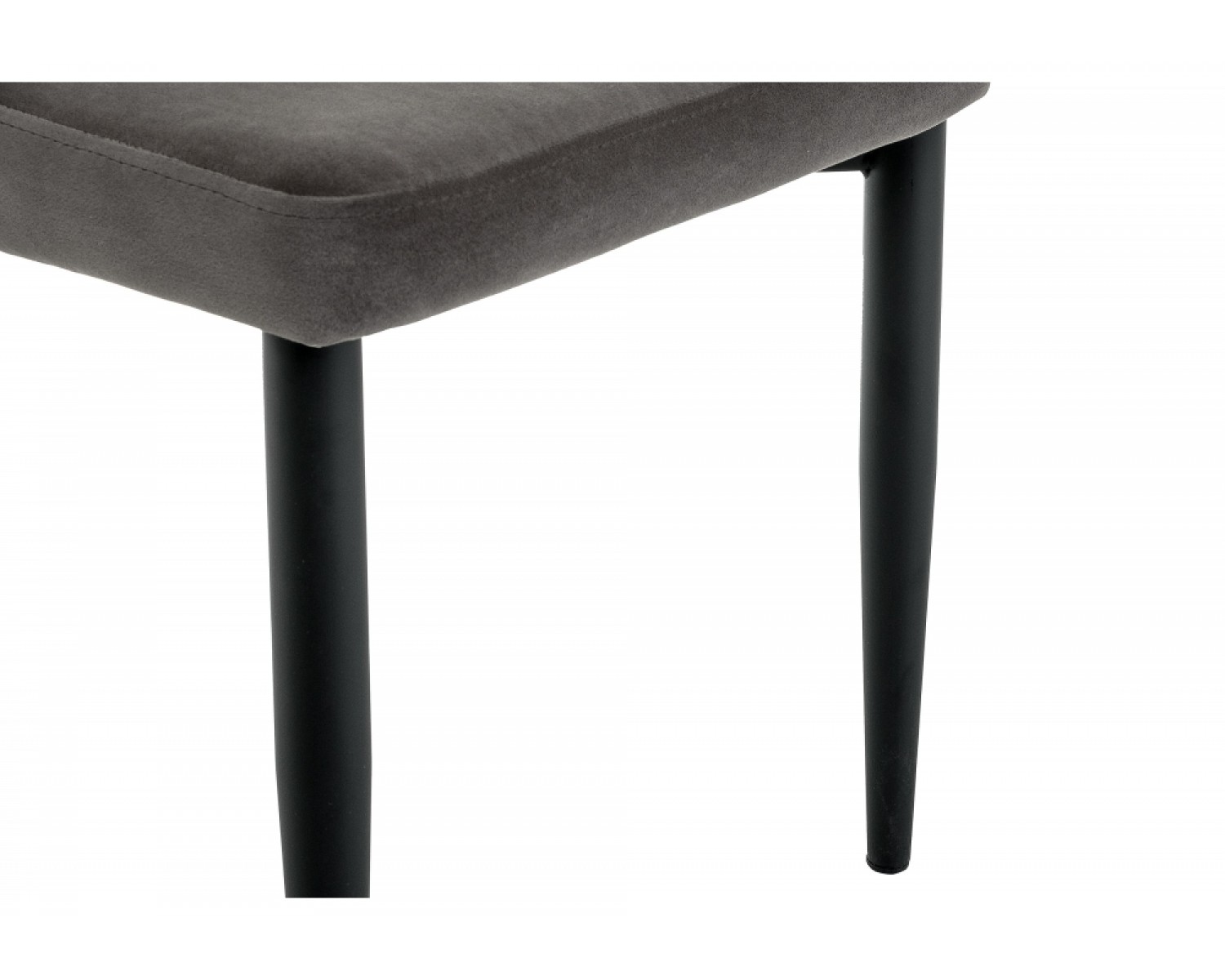 Стул на металлокаркасе Kora dark gray / black