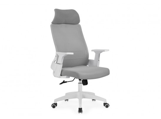 Компьютерное кресло Flok gray / white
