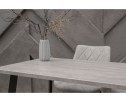 Стол Тринити Лофт 120 бетон / черный матовый