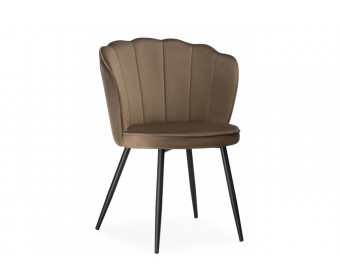 Стул на металлокаркасе Coral сappuccino / black