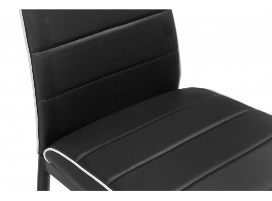 Стул на металлокаркасе DC2-001 black / white