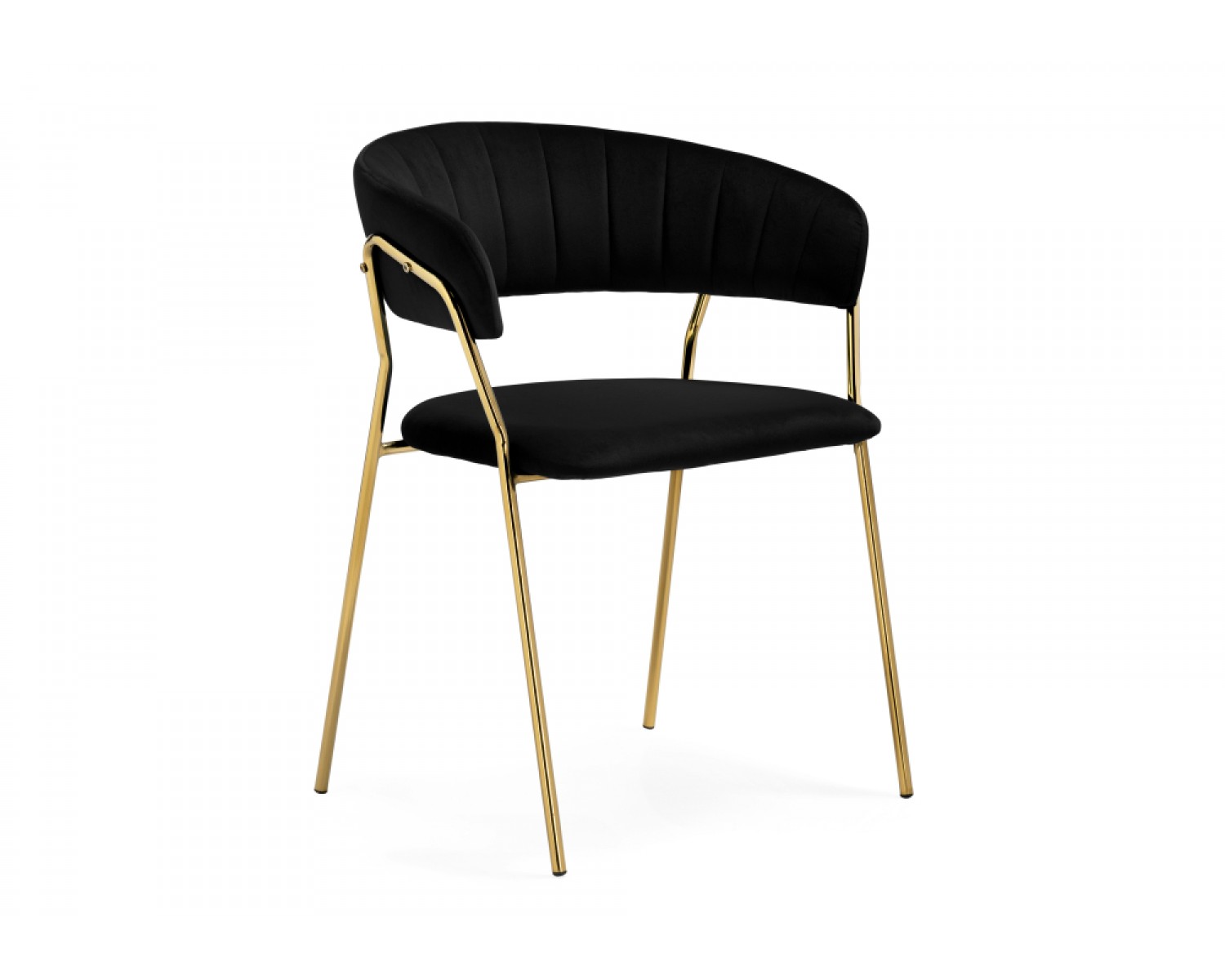 Стул на металлокаркасе Kamelia 1 black / gold