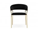 Стул на металлокаркасе Kamelia 1 black / gold
