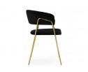 Стул на металлокаркасе Kamelia 1 black / gold
