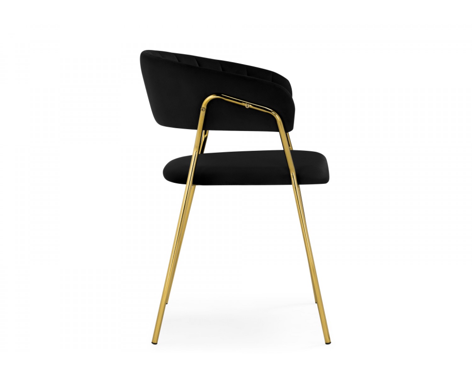 Стул на металлокаркасе Kamelia 1 black / gold