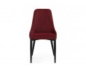 Стул на металлокаркасе Kora wine red / black