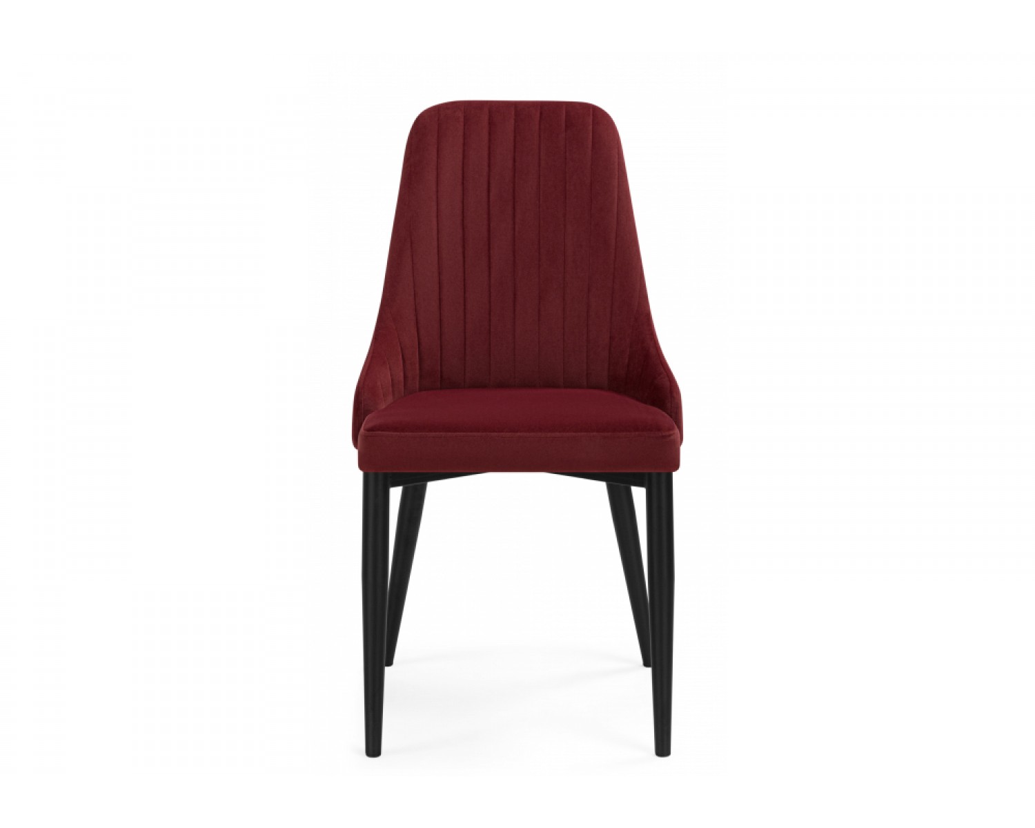 Стул на металлокаркасе Kora wine red / black