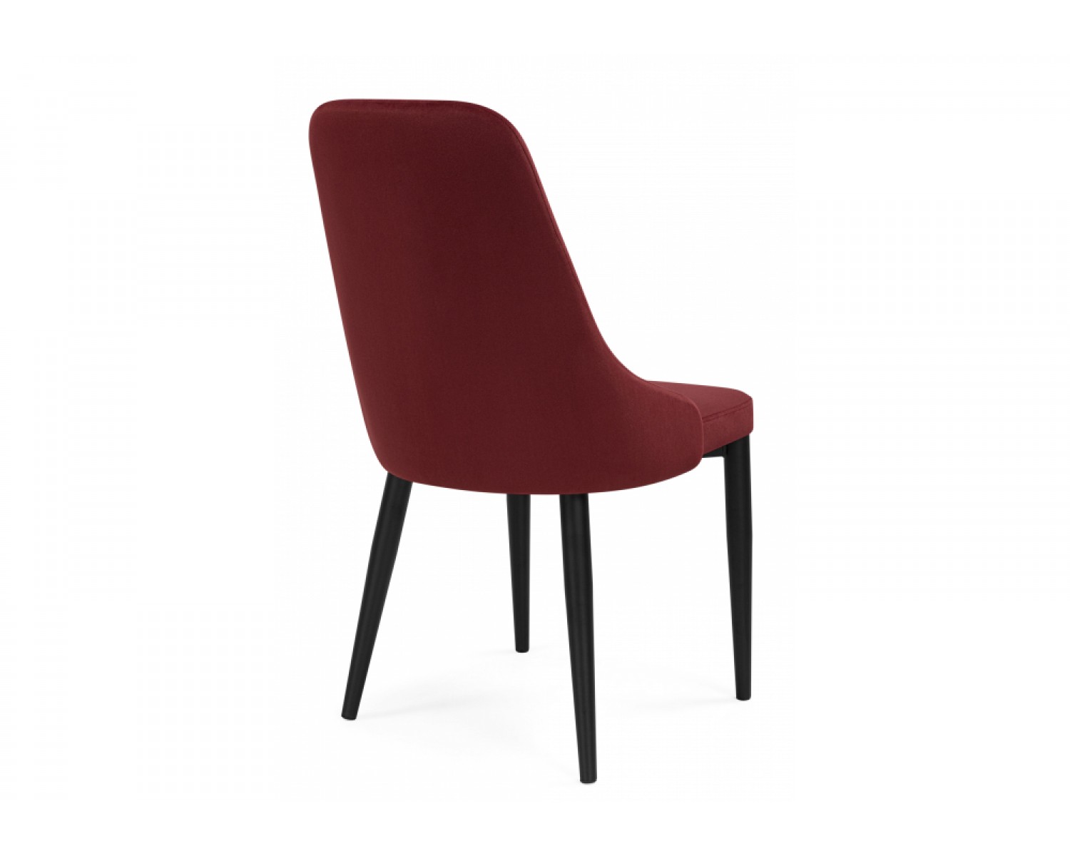 Стул на металлокаркасе Kora wine red / black