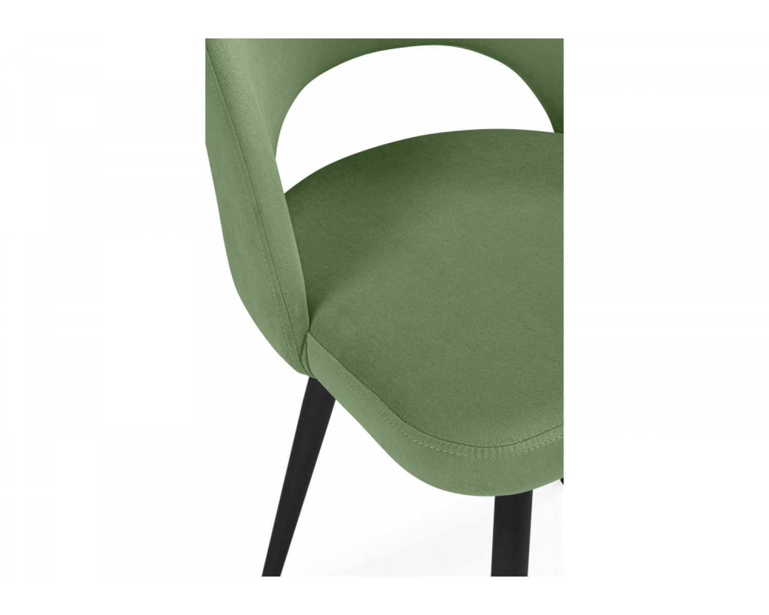 Стул на металлокаркасе Курбис фисташковый (zd 651) / черный