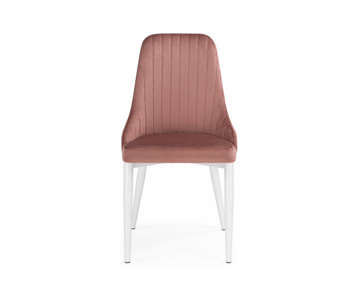 Стул на металлокаркасе Kora dark pink / white