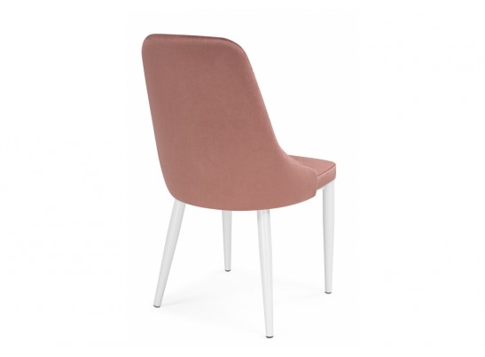 Стул на металлокаркасе Kora dark pink / white