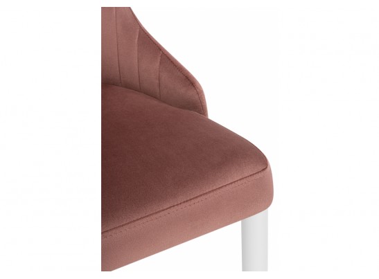 Стул на металлокаркасе Kora dark pink / white