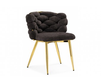 Стул на металлокаркасе Rendi gold /  gray