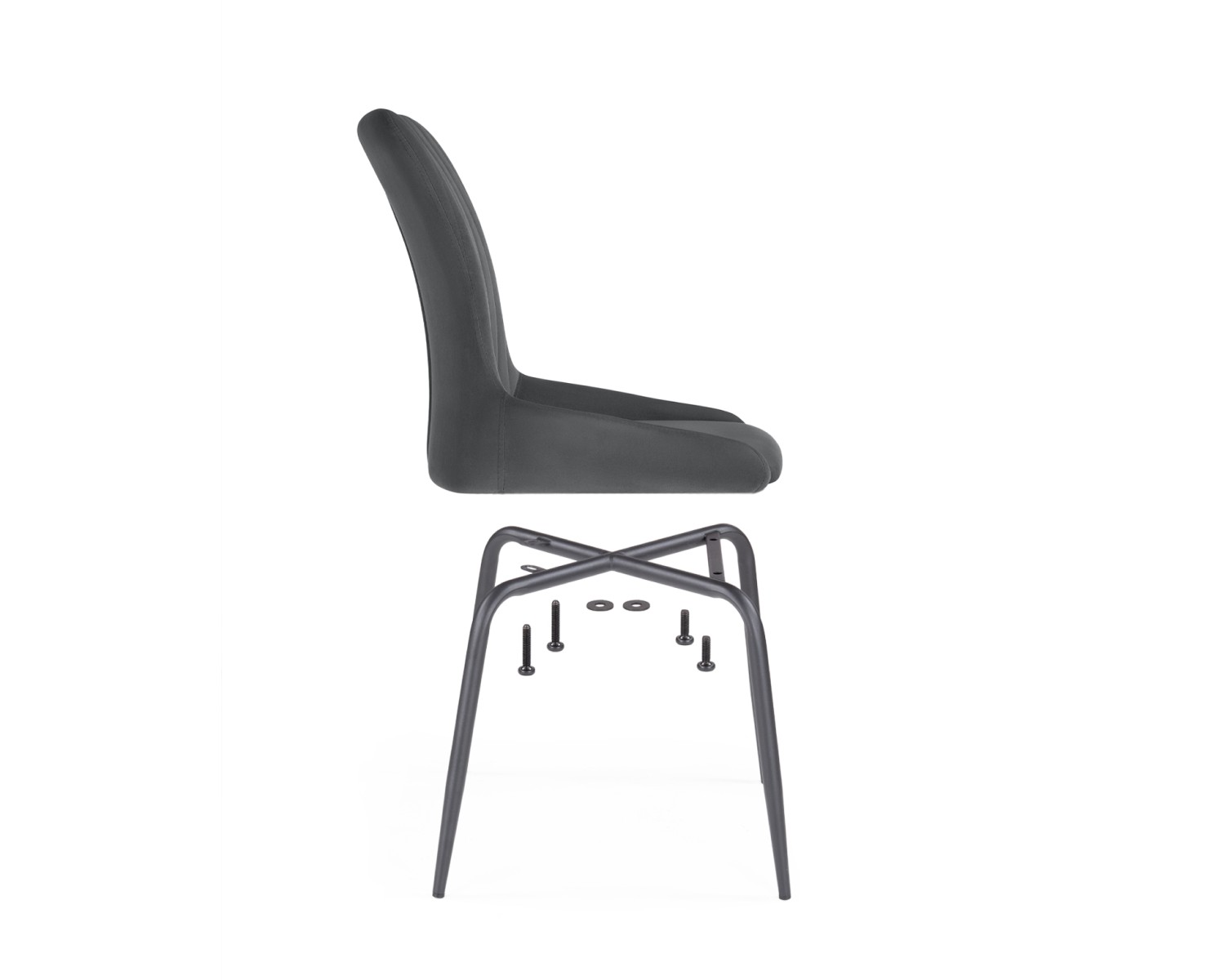 Стул на металлокаркасе Lado gray / black