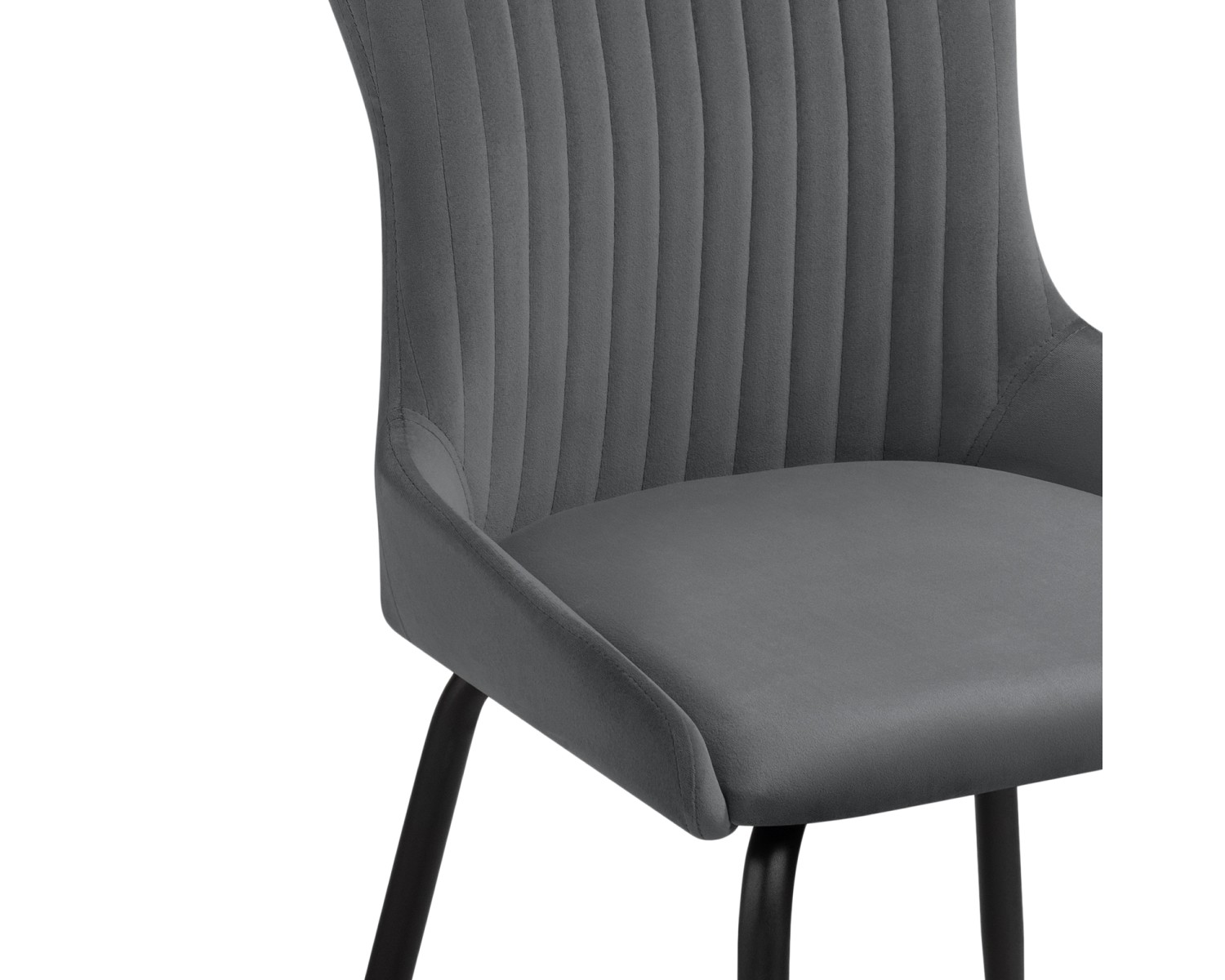Стул на металлокаркасе Lado gray / black
