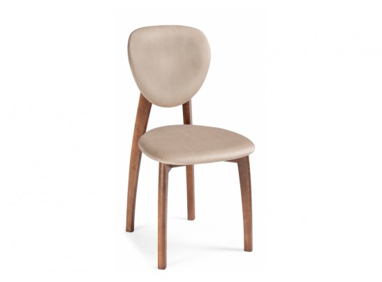 Деревянный стул Вакимо ткань tenerife beige / миланский орех