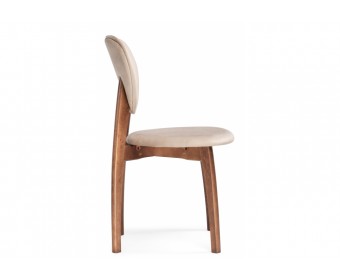 Деревянный стул Вакимо ткань tenerife beige / миланский орех