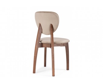 Деревянный стул Вакимо ткань tenerife beige / миланский орех
