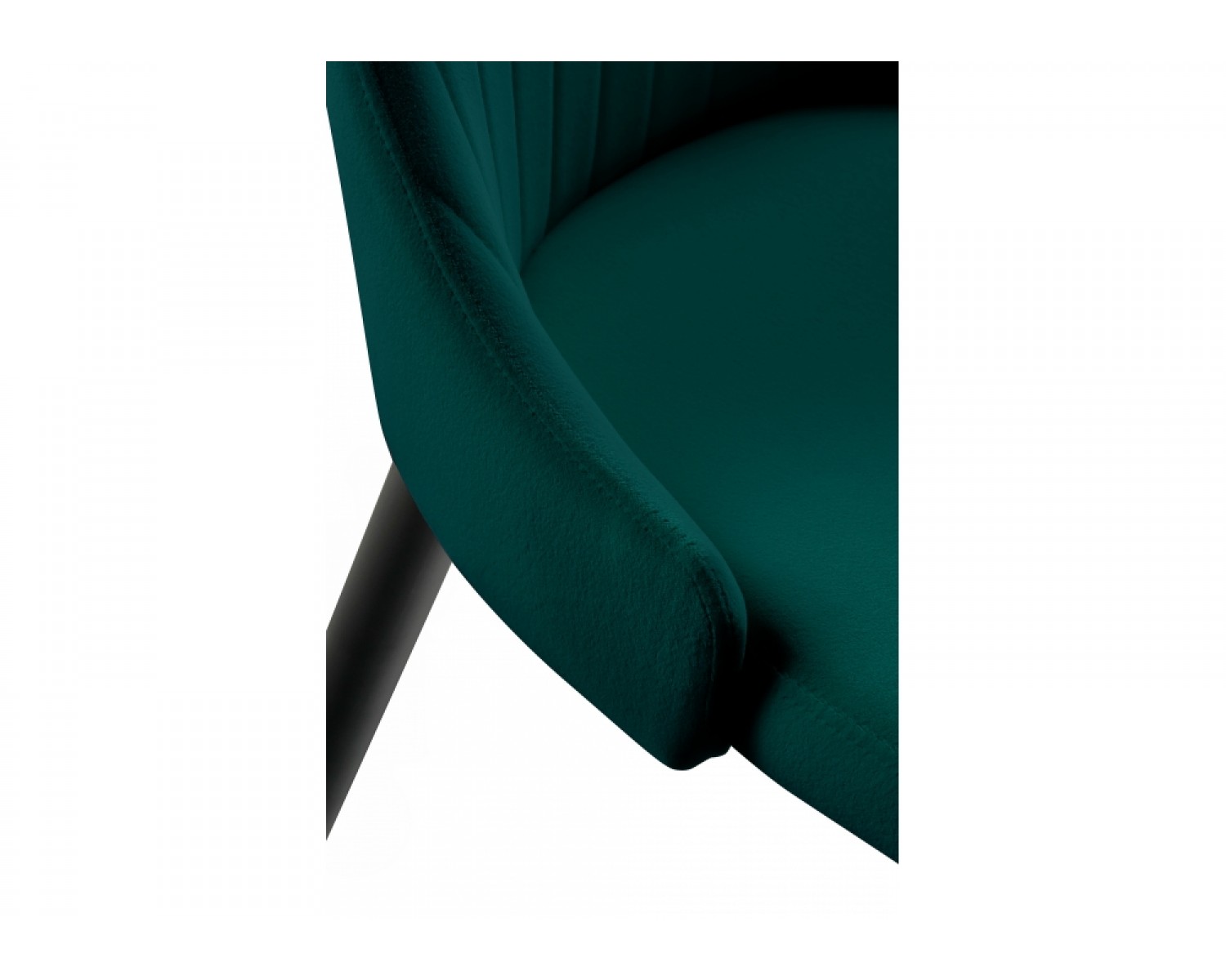 Стул на металлокаркасе Kora green / black