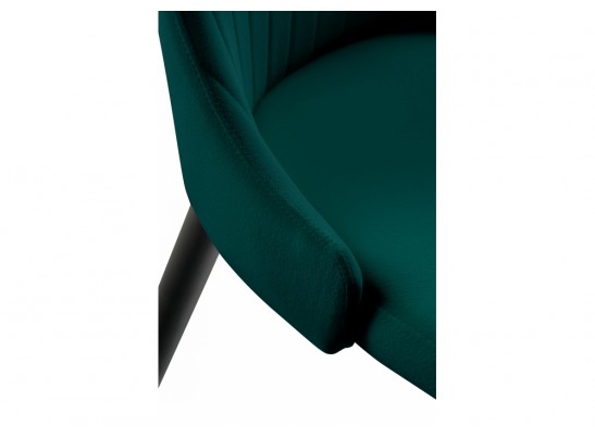 Стул на металлокаркасе Kora green / black