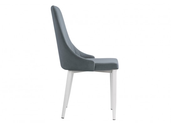 Стул на металлокаркасе Kora white / gray
