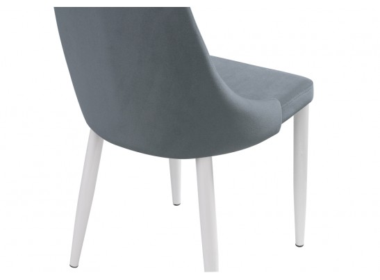 Стул на металлокаркасе Kora white / gray
